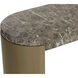 Cavette 50 X 32.5 inch Marble Look / Dark Emperador Outdoor Console Table